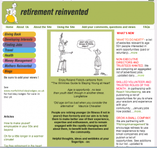 retirementreinvented.com screengrab