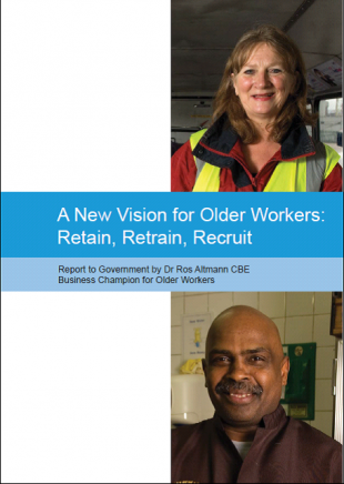 A New Vision for Older People Retain, Retrain, Recruit Report Cover